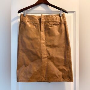 Gap Vintage Leather Mid-Length Pencil Skirt - Size 4
